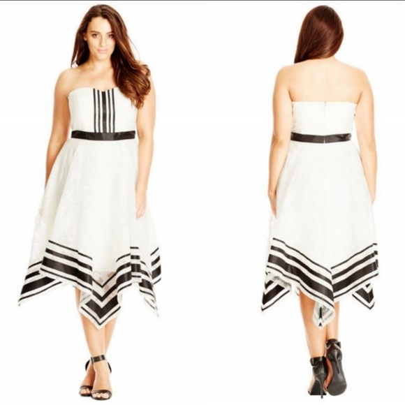 City Chic Sweet Sacha Handkerchief Dress - Picture 1 of 1